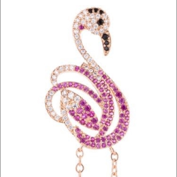 BOGO 1/2 OFF Pink Flamingo Drop Earrings - Picture 2 of 4